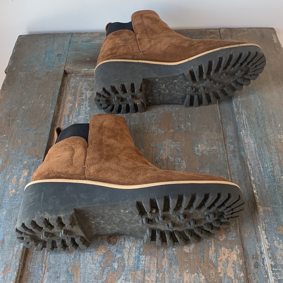 Womens Dolce Vita Brown Suede Boots - Picture 2 of 7